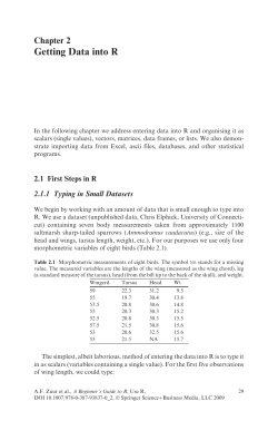 Getting Data into R