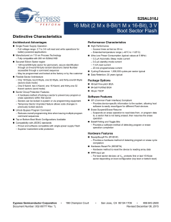 S29AL016J 16 Mbit (2 M x 8-Bit/1 M x 16