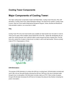 Major Components of Cooling Tower - IDC