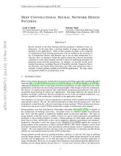 Deep Convolutional Neural Network Design Patterns