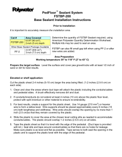 Instructions FSTBP-200B - American Polywater Corporation