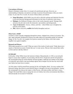 Conventions of Drama: Drama is literature in play form. It is meant to