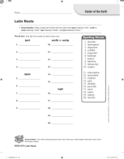 Family Times Page Unit 5 Week 4