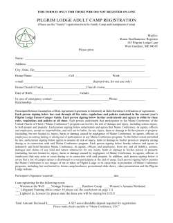 Adult Registration Form