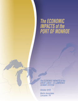 The ECONOMIC IMPACTS of the PORT OF MONROE