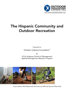 The Hispanic Community and Outdoor Recreation