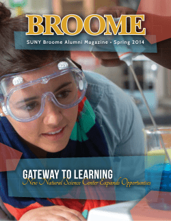 Spring 2014 - SUNY Broome