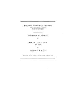 albert sauveur - National Academy of Sciences
