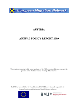 austria annual policy report 2009