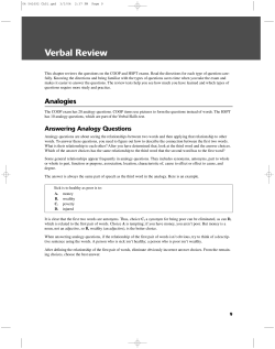 Verbal Review