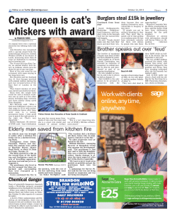 Care queen is cat`s whiskers with award
