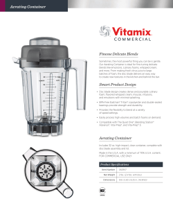 Aerating Container Finesse Delicate Blends Smart Product