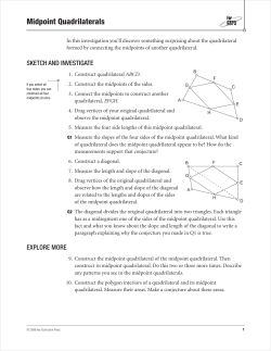Midpoint Quadrilaterals