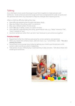 Talking - Devon Integrated Children`s Services