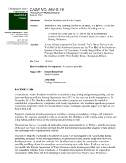 Case 864-S-16 Preliminary Memo