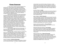 Flower Essences - Pegasus Products