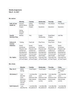 May 8 - Hope-Page School