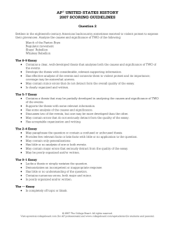 ap united states history 2007 scoring guidelines - AP Central