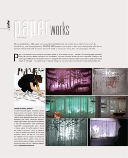 18 The possibilities of paper as a creative material are so much