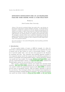efficient estimation for an accelerated failure time model with a cure