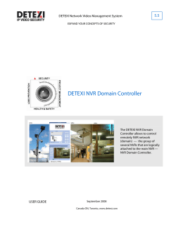 DETEXI NVR Domain Controller