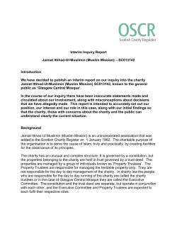 Interim Inquiry Report Jamiat Ittihad-Ul-Muslimin