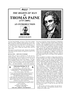 thomas paine - Libertarian Alliance