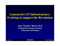 Genentech`s IT Infrastructure