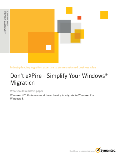 Symantec White Paper - Don`t eXPire