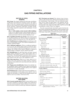 gas piping installations - International Code Council