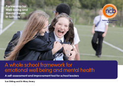 A whole school framework for emotional well being and mental health