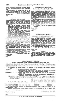 4876 THE LONDON GAZETTE, 18ra MAY 1965