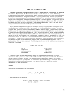 Reactor Heat Sources