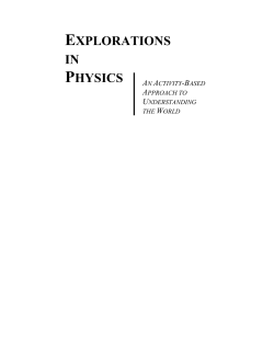 EXPLORATIONS IN PHYSICS A