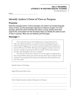 Identify Author`s Point of View or Purpose - Macmillan/McGraw-Hill
