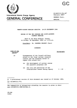 Record of the two hundred and sixty-seventh Plenary Meeting