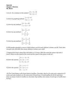 Math 80 Chapter 3 Review Ms. Meier 1) Is (3,