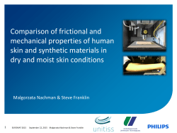 Comparison of frictional and mechanical properties of human skin