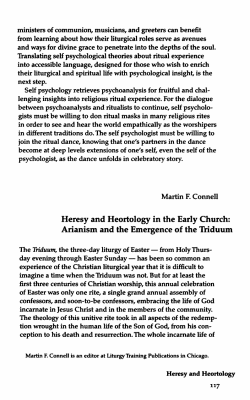 Arianism and the Emergence of the Triduum