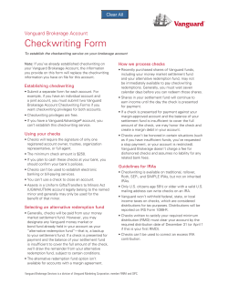 Checkwriting Form