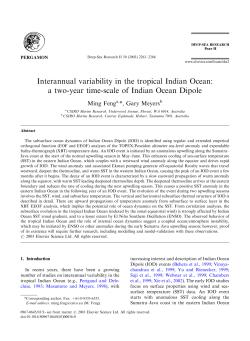 Interannual variability in the tropical Indian Ocean: a two
