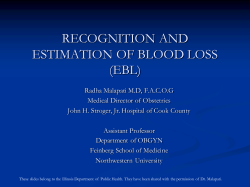 Estimation of Blood Loss &ndash; Slides