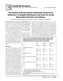 The Impact of Rhode Island`s Statewide Smoke
