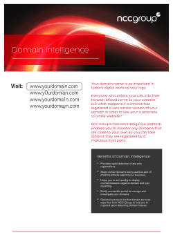 Domain Intelligence