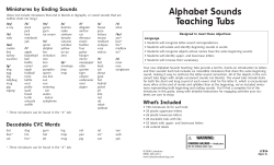 Alphabet Sounds Teaching Tubs