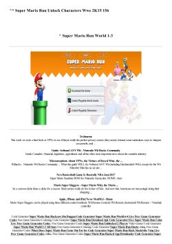 Super Mario Run Unlock Characters Wwe 2K15 156