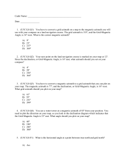 Land Navigation &ndash; U5C1L8 -Converting the Grid Magnetic Angle