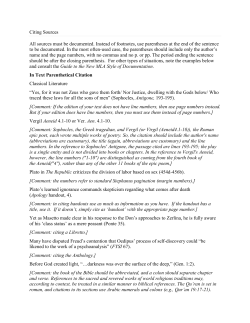 Citing Sources - Philosophy Project