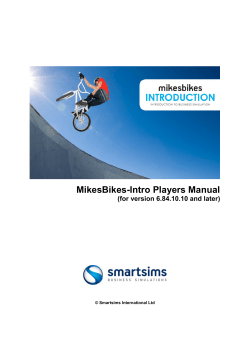 MikesBikes-Intro Players Manual