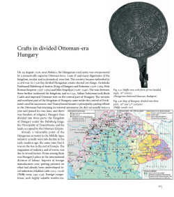 Crafts in divided Ottoman-era Hungary